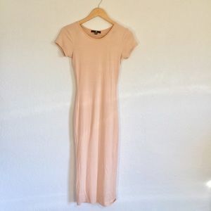 Missguided Nude midi dress